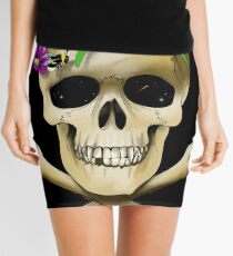 Skull vase .....with bee Mini Skirt