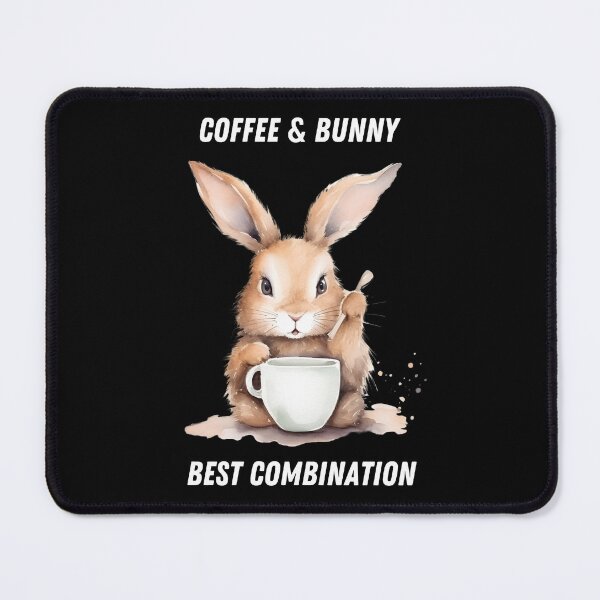 Item preview, coffee & bunny - best combination designed and sold by in-leggings.