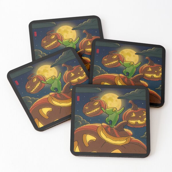 Item preview, halloween frog art designed and sold by DingHuArt.