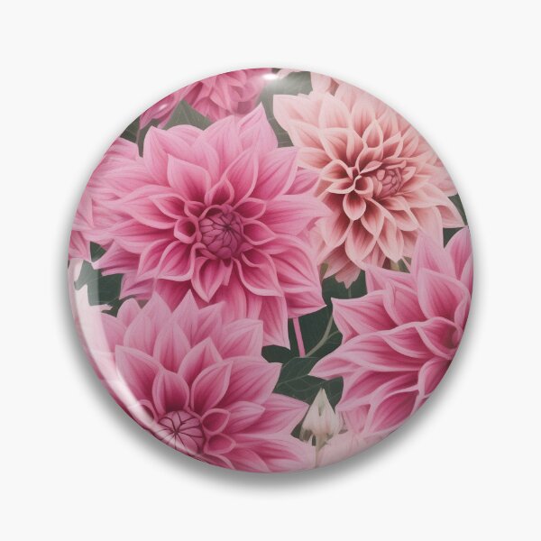 Item preview, Blush and hot pink dahlia pattern - all over flower design designed and sold by Edith Leyster.