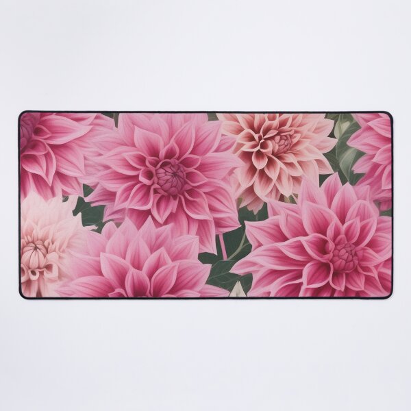Item preview, Blush and hot pink dahlia pattern - all over flower design designed and sold by Edith Leyster.