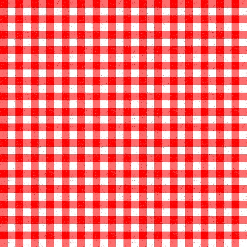 "Gingham Red and White Pattern" by MarkUK97 Redbubble