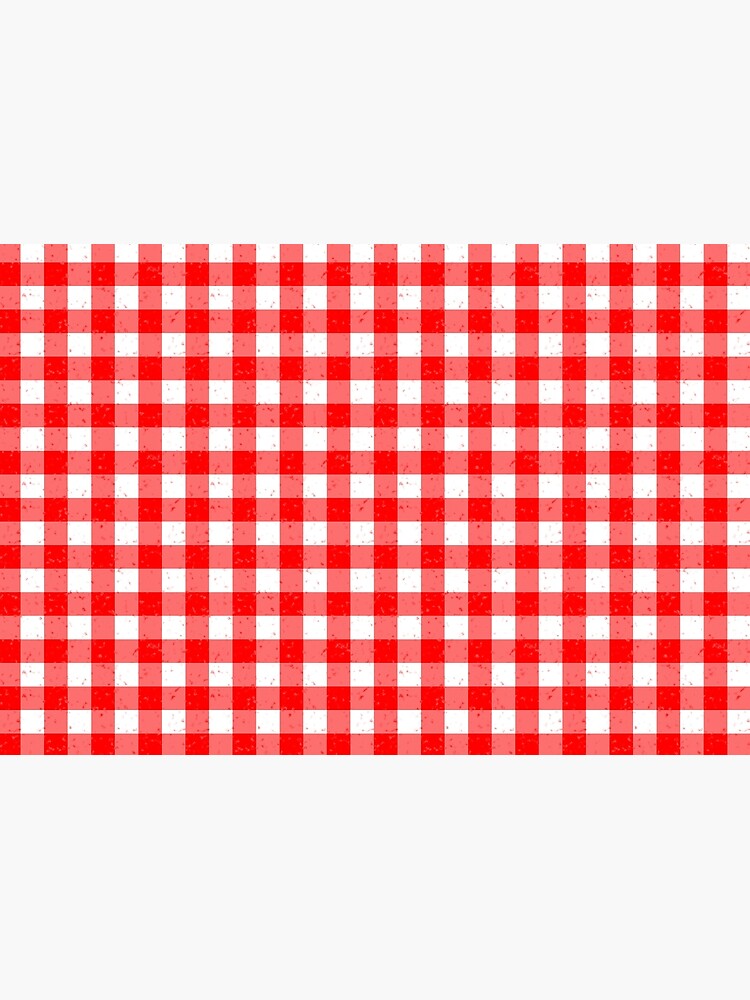 Gingham Red and White Pattern by MarkUK97