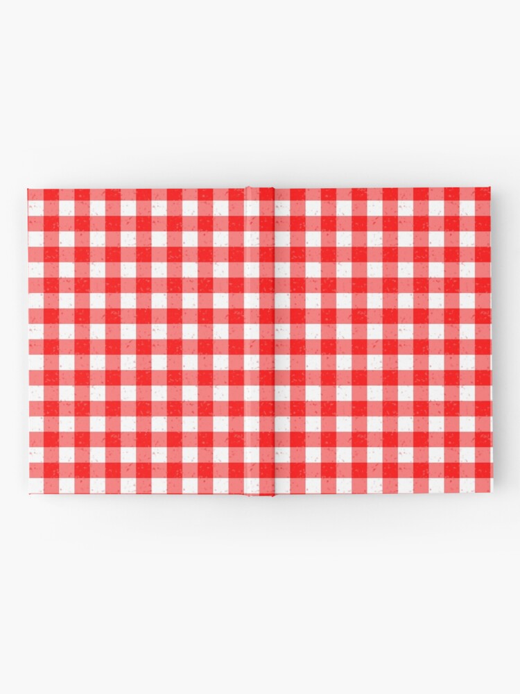 Alternate view of Gingham Red and White Pattern Hardcover Journal
