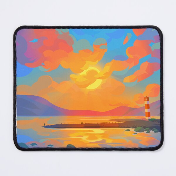 Item preview, Sunset near the lighthouse designed and sold by tektober.