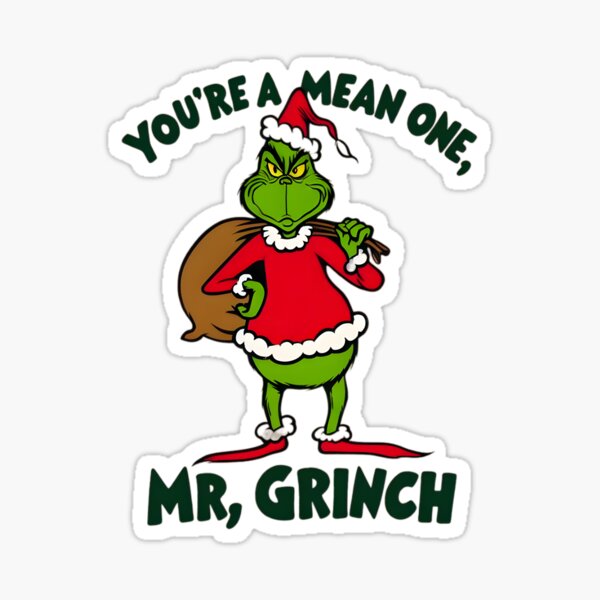 The Grinch - Animal Crossing #Ensemble Accessories Sticker