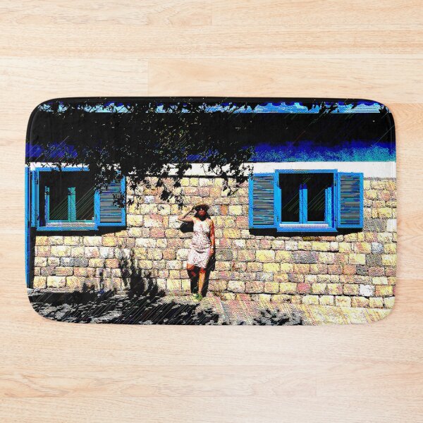 Item preview, Blue Noon: Serenity by the Stone Wall designed and sold by bizarorin.