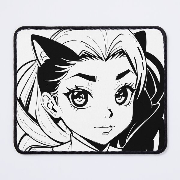 Item preview, Anime girl with cat ears on her head designed and sold by Lukasz Kobylka.