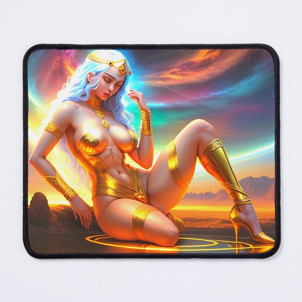 Item preview, GOD IS A WOMAN#1~Cosmic Sexy Goddess art~college greek fraternity sorority house party decor designed and sold by Spinning Plates 360.