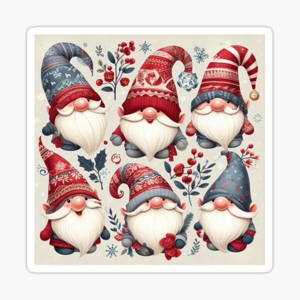 Item preview, Gnomes for the Holidays designed and sold by Wonderall.