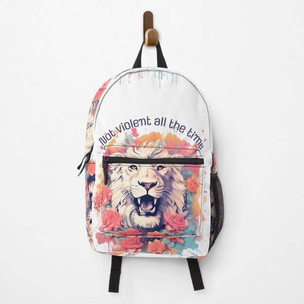 Item preview, Pastel Lion Art - Gentle Wildlife Illustration with Inspirational Message designed and sold by Blendfactor.