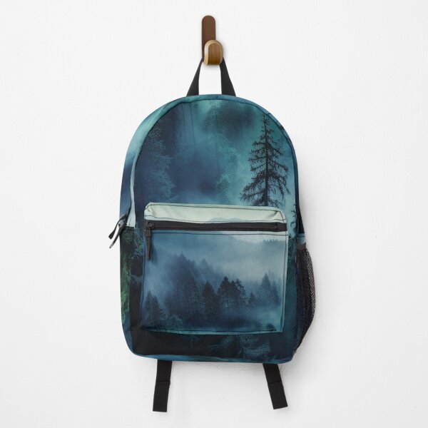Item preview, Green light foggy pine forest dawn designed and sold by zand-n-zive.