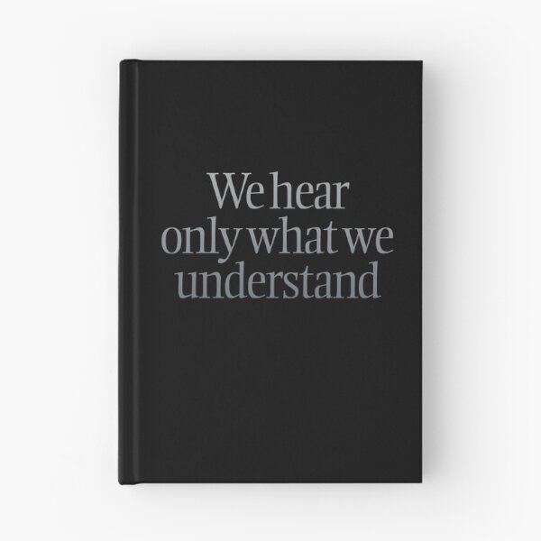 Item preview, We hear only what we understand. v.1 designed and sold by x1brett.