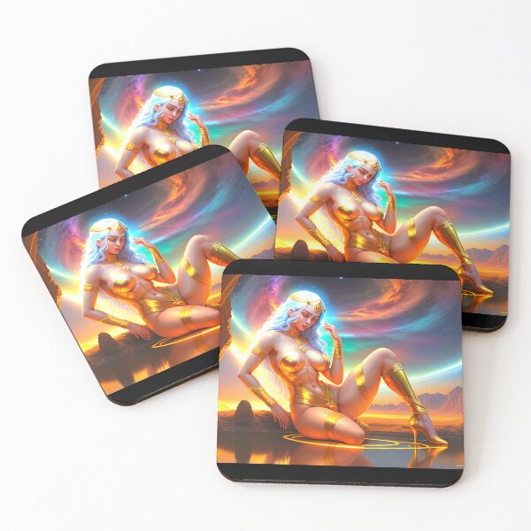 Item preview, GOD IS A WOMAN#1~Cosmic Sexy Goddess art~college greek fraternity sorority house party decor designed and sold by Spinning Plates 360.