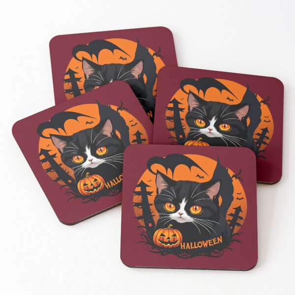 Item preview, Halloween Cat designed and sold by Delemore Art.