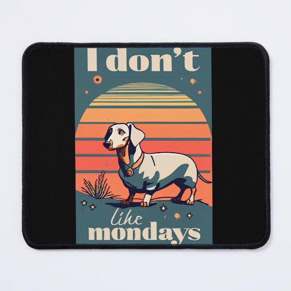 Item preview, I don't like mondays 1/4 designed and sold by DachshundsOnRB.