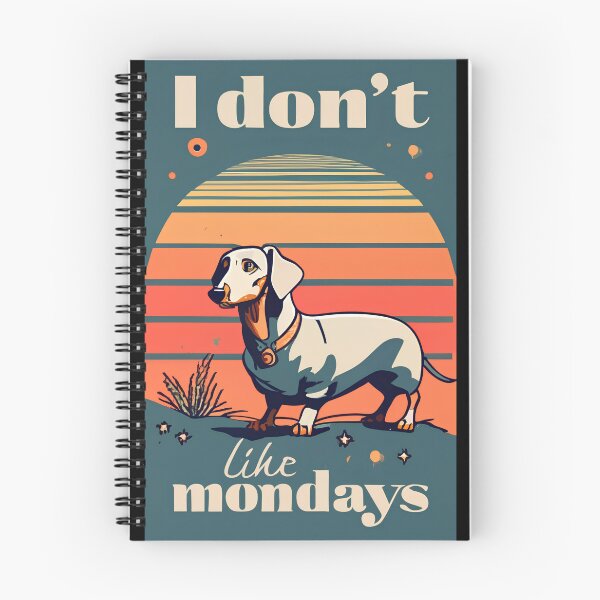 Item preview, I don't like mondays 1/4 designed and sold by DachshundsOnRB.