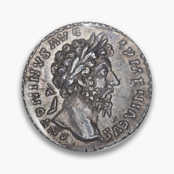 Item preview, Roman Emperor Marcus Aurelius denarius portrait, 164 AD designed and sold by OptimoPrincipi Roman Coins.