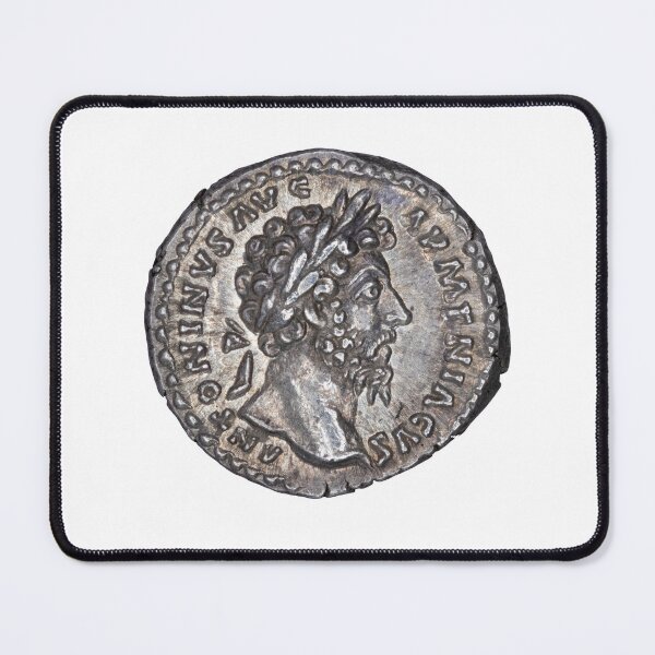 Item preview, Roman Emperor Marcus Aurelius denarius portrait, 164 AD designed and sold by OptimoPrincipi Roman Coins.