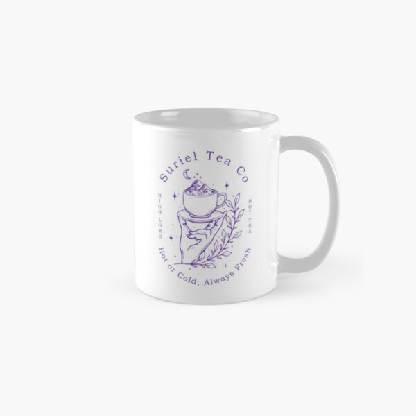 The Suriel Tea Co Funny Meme Suriel’s Tea Company ACOTAR Book Lover Suriel Spill The Tea WH3 Classic Mug