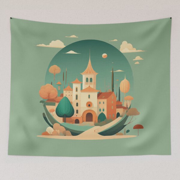 Item preview, Village in an Enchanted Forest designed and sold by XikilloconX.