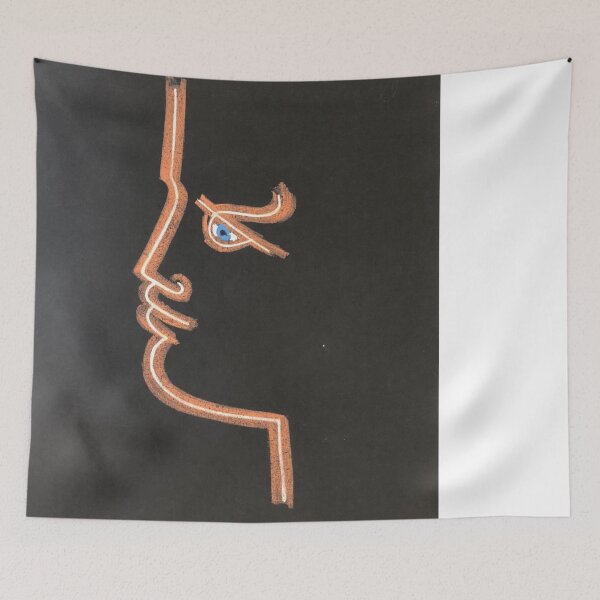 Item preview, jean cocteau profile in black designed and sold by santoves.