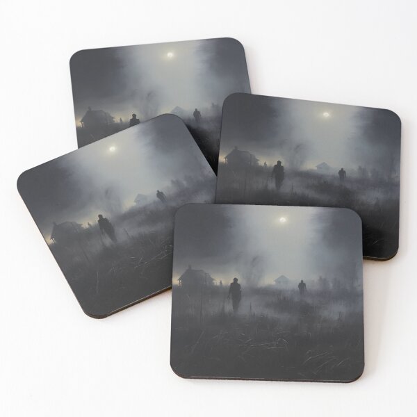 Item preview, Spooky horror scene foggy field designed and sold by Baba  Yaga's Cards.