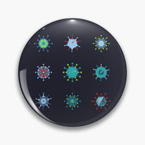 Item preview, molecule virus icons pattern set designed and sold by indiVisibl.
