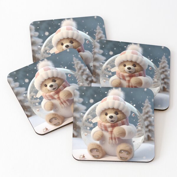 Item preview, The white Teddy bear for Christmas. designed and sold by maii7879.