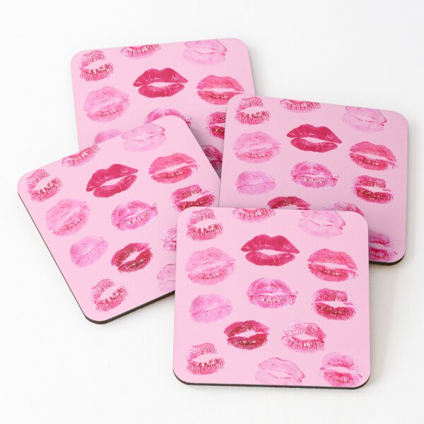 Item preview, Kisses - Lipstick Kisses - Pink Lips  designed and sold by StudioKitti.
