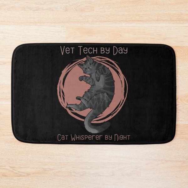 Item preview, Vet Tech By Day, Cat Whisperer By Night - Smokey Cat designed and sold by FelineEmporium.
