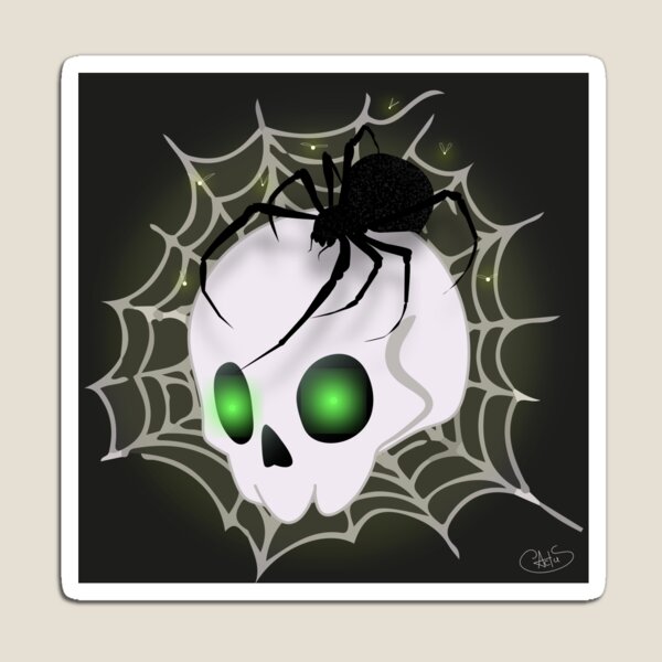 Item preview, Skeleton with spider designed and sold by cactusxo.