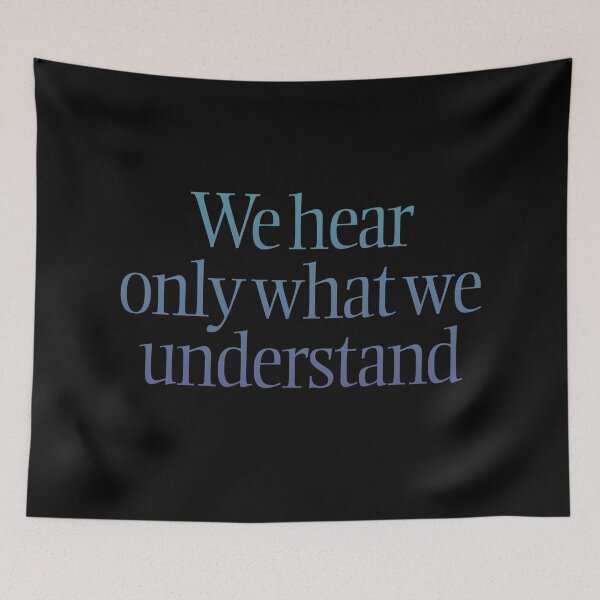 Item preview, We hear only what we understand. v.2 designed and sold by x1brett.