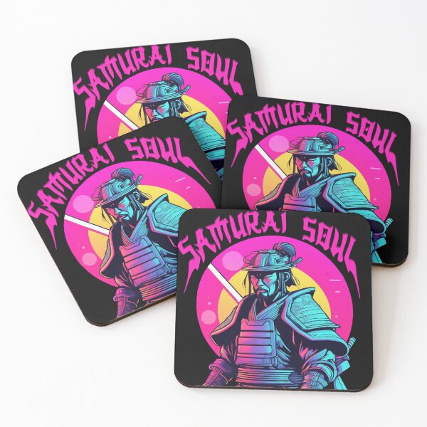 Item preview, Cyberpunk Samurai, Samurai Soul, Neon Colors, Cute, Pastel, Retro, Colorful, Blue, Pink designed and sold by shypixels.
