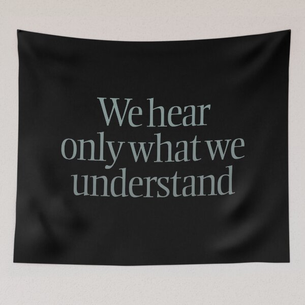 Item preview, We hear only what we understand. v.4 designed and sold by x1brett.