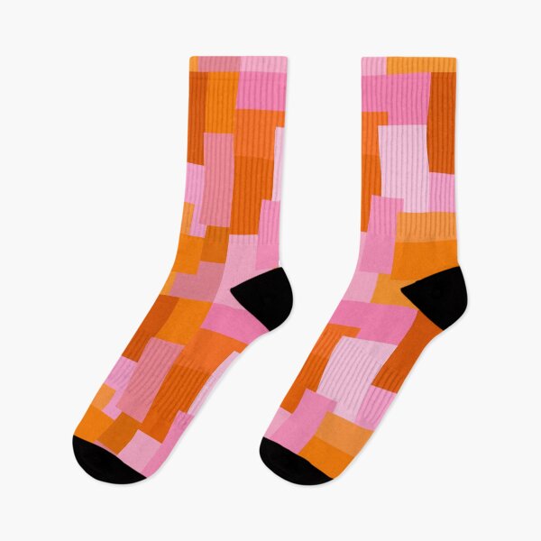 Item preview, Pink and Orange Abstract Geometric designed and sold by OneThreeSix.