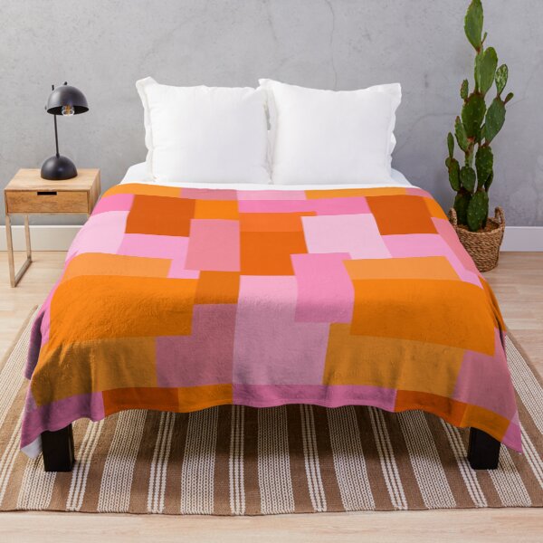 Item preview, Pink and Orange Abstract Geometric designed and sold by OneThreeSix.