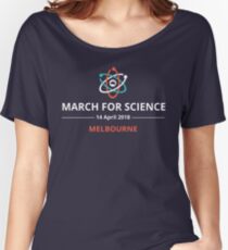 March for Science Melbourne logo – light Women's Relaxed Fit T-Shirt
