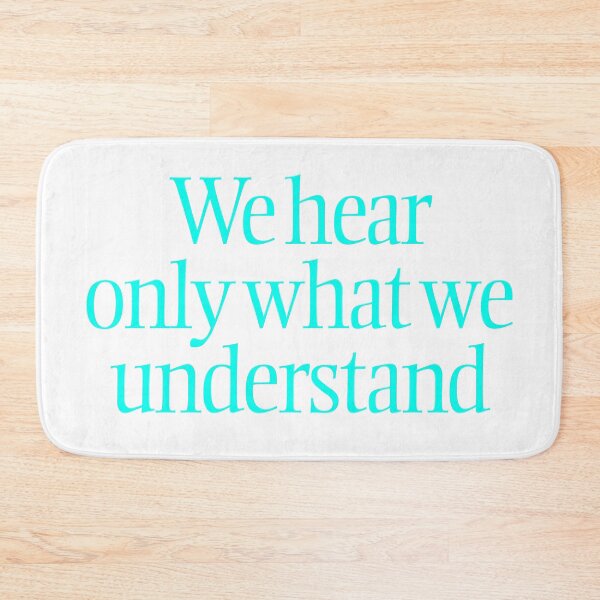 Item preview, We hear only what we understand. v.6 designed and sold by x1brett.