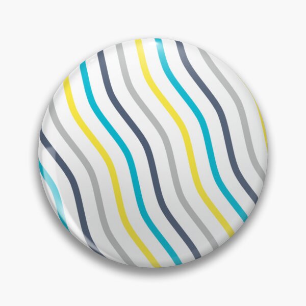 Item preview, Blue Sunny Yellow Gray Wavy Lines Curves Stripes Sinusoid Diagonal Summer Ocean Sea Beach Vacations Sand Pattern designed and sold by PenguinForests.
