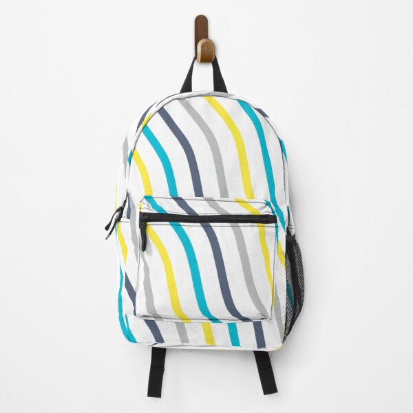 Item preview, Blue Sunny Yellow Gray Wavy Lines Curves Stripes Sinusoid Diagonal Summer Ocean Sea Beach Vacations Sand Pattern designed and sold by PenguinForests.
