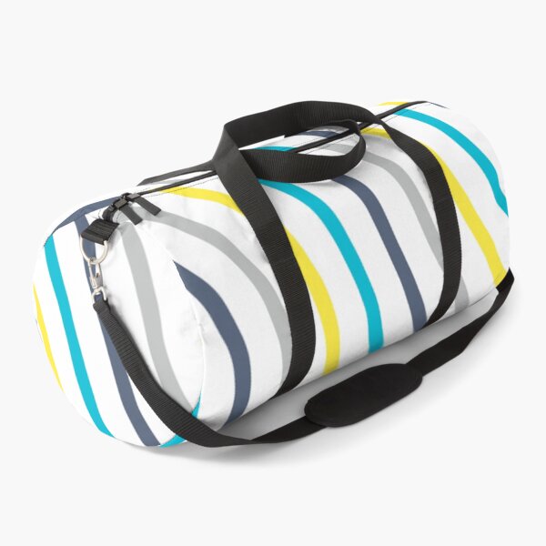 Item preview, Blue Sunny Yellow Gray Wavy Lines Curves Stripes Sinusoid Diagonal Summer Ocean Sea Beach Vacations Sand Pattern designed and sold by PenguinForests.