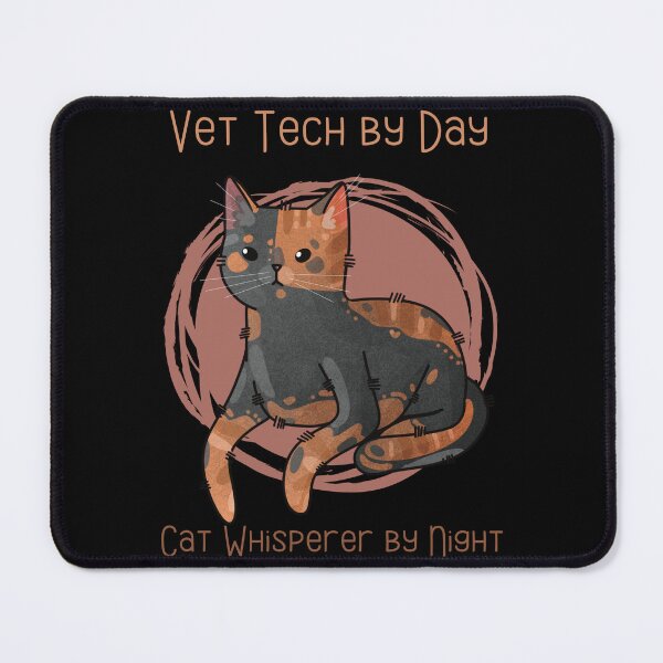 Item preview, Vet Tech By Day, Cat Whisperer By Night - Tortie Cat designed and sold by FelineEmporium.