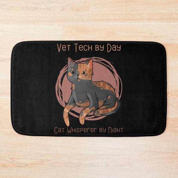 Item preview, Vet Tech By Day, Cat Whisperer By Night - Tortie Cat designed and sold by FelineEmporium.