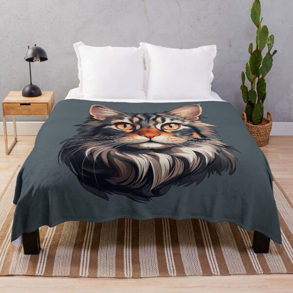 Item preview, Maine Coon Cat Pet Portrait designed and sold by FoxTreeDesign.