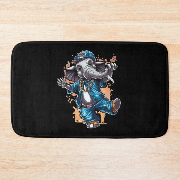 Item preview, Elephant breakdancing - he cuts a good figure designed and sold by WallGemsArt.