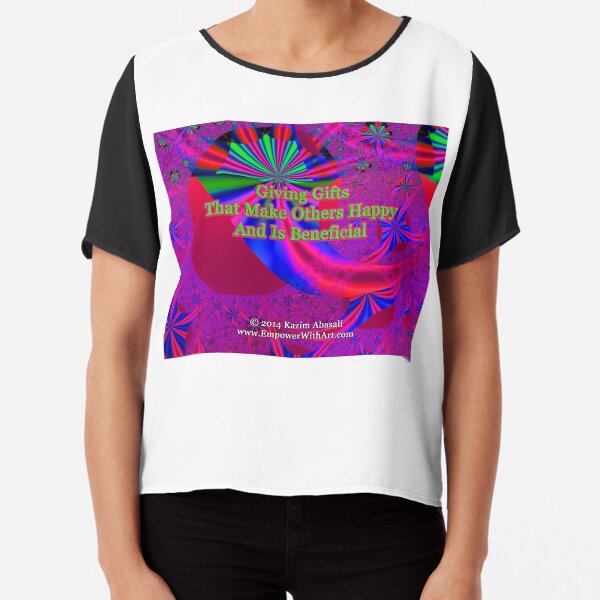 Giving Gifts That Make Others Happy And Is Beneficial Chiffon Top