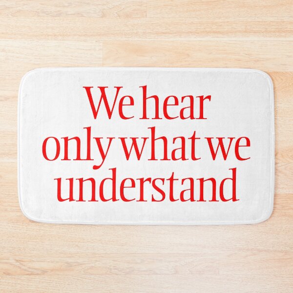 Item preview, We hear only what we understand. v.8 designed and sold by x1brett.