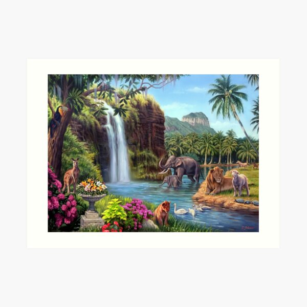 A Paradise Setting Art Print