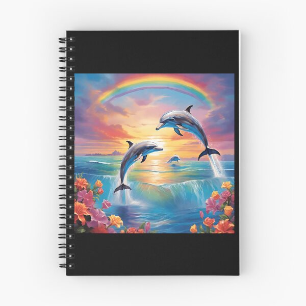 Item preview, Sunset Rainbow Dolphins designed and sold by Shiwwa.